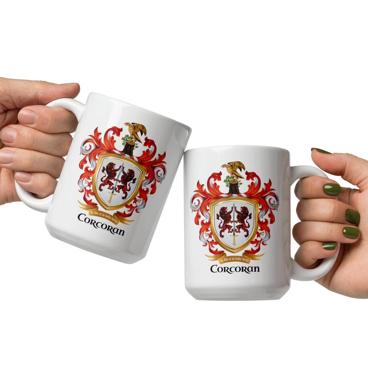 Corcoran Family Crest mug-Family Crests Store