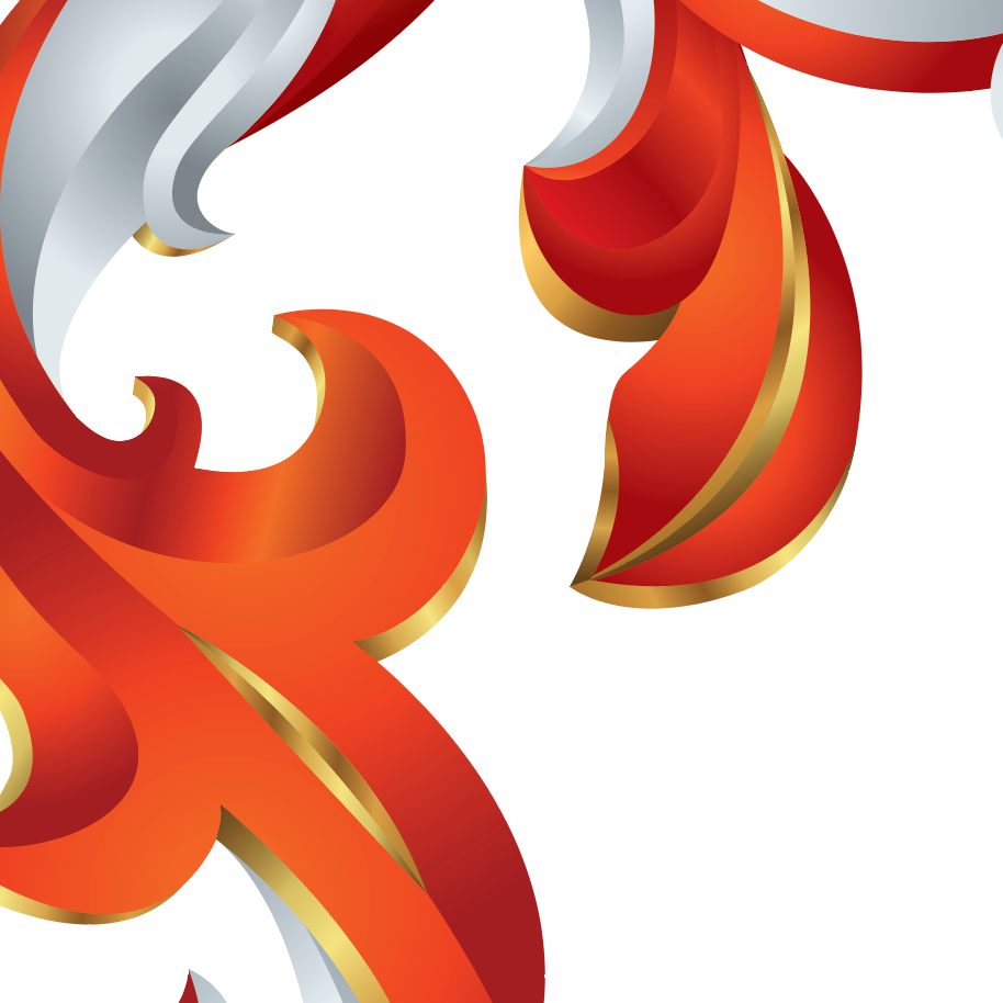 A close up of the Watts coat of arms with flowing red, white, and gold mantling on a white background.