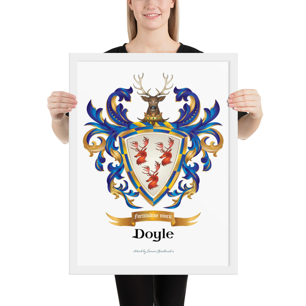 Doyle Family Crest framed artprint