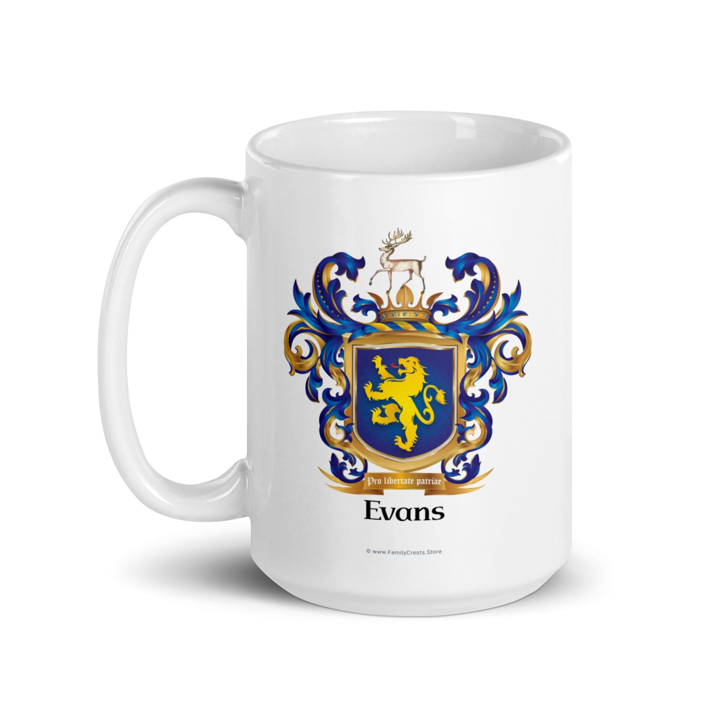 Evans Family Crest mug - Welsh origin-Family Crests Store