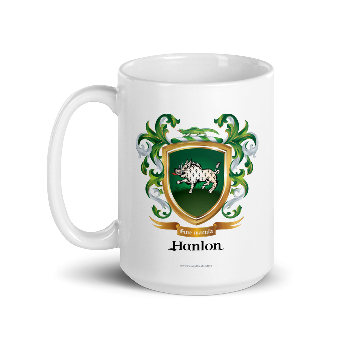 Hanlon Family Crest mug-Family Crests Store
