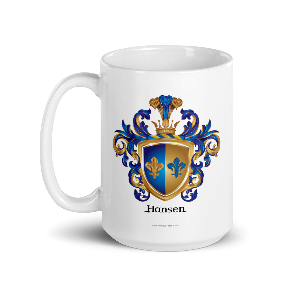 Hansen Family Crest mug-Family Crests Store