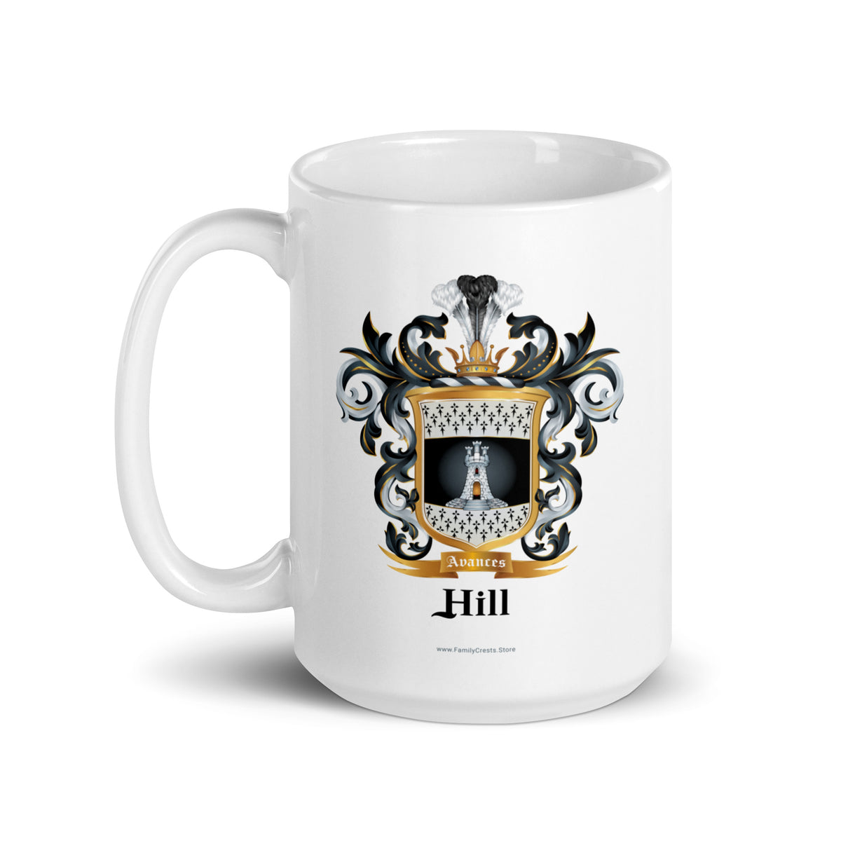 Hill Family Crest mug-Family Crests Store