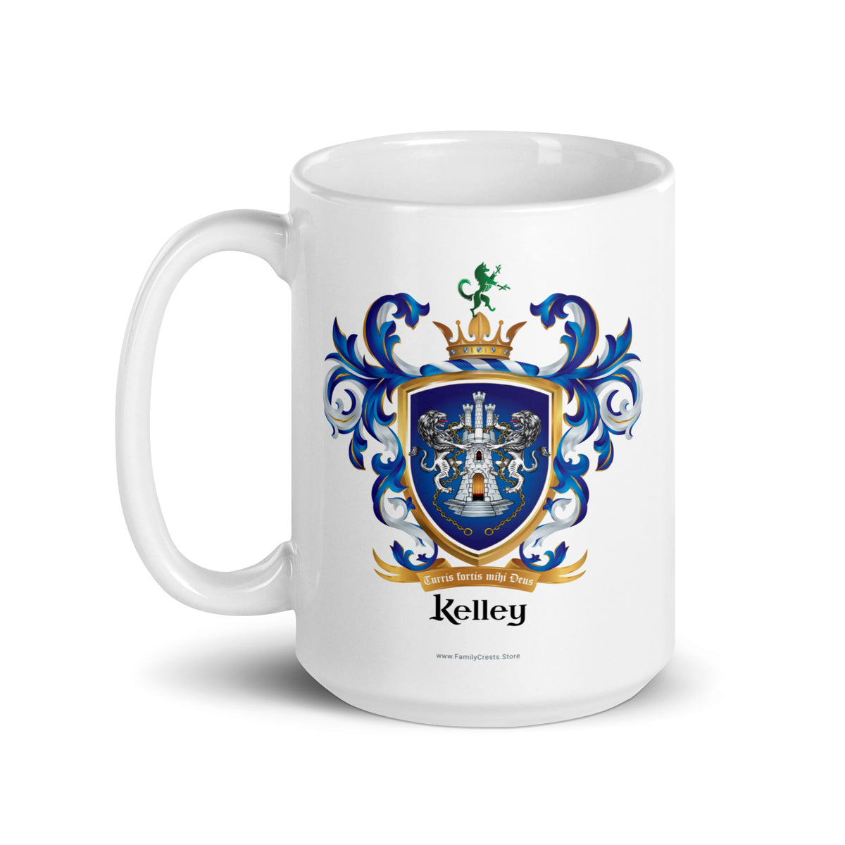 Kelley Family Crest mug-Family Crests Store