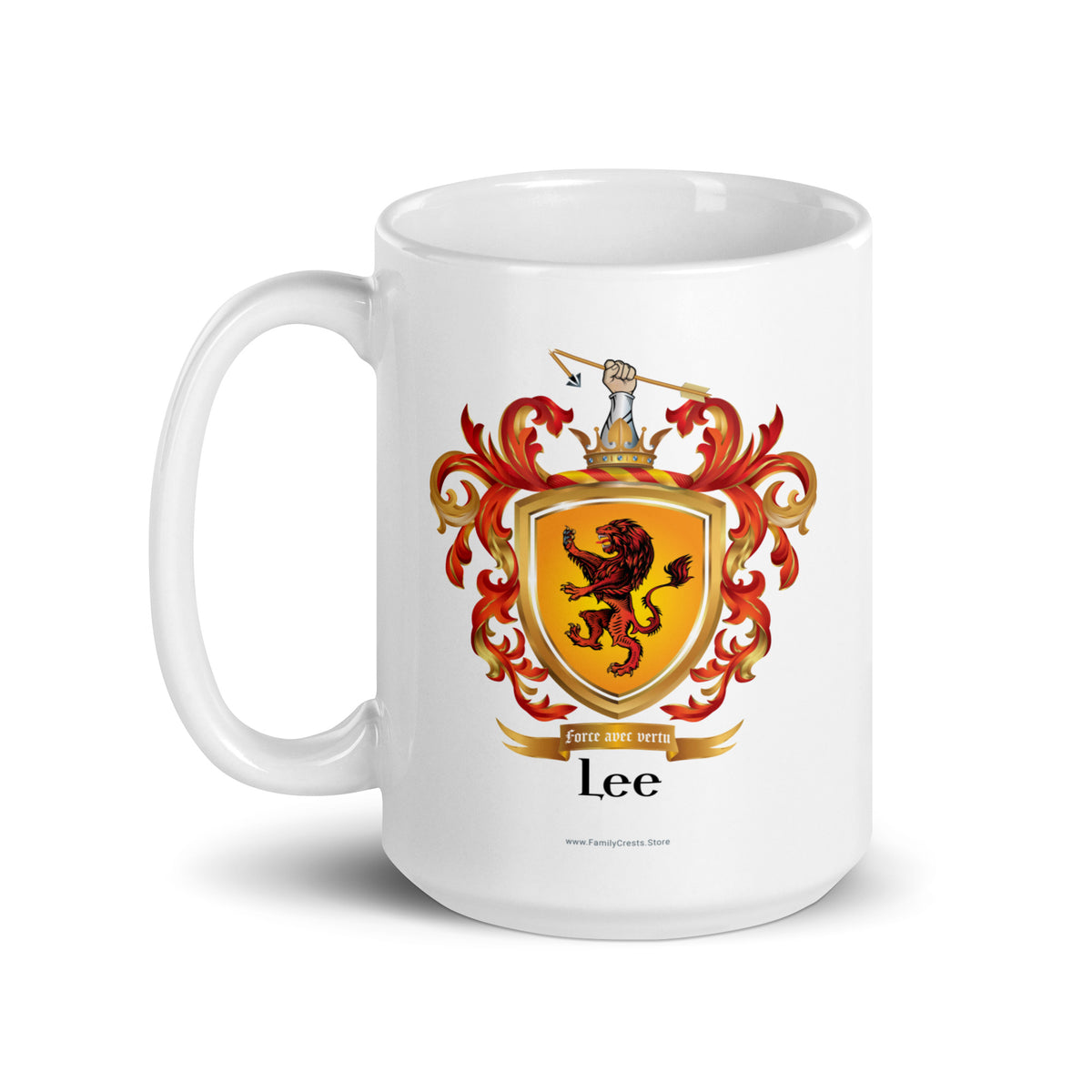 Lee Family Crest mug - Anglo Norman origin-Family Crests Store