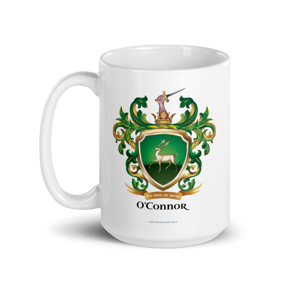 O'Connor Family Crest mug - with stag-Family Crests Store