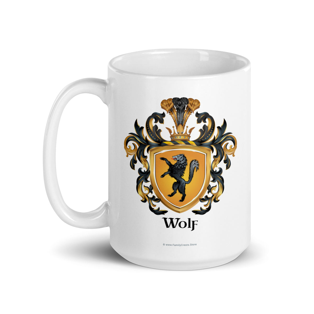 Wolf Family Crest mug-Family Crests Store
