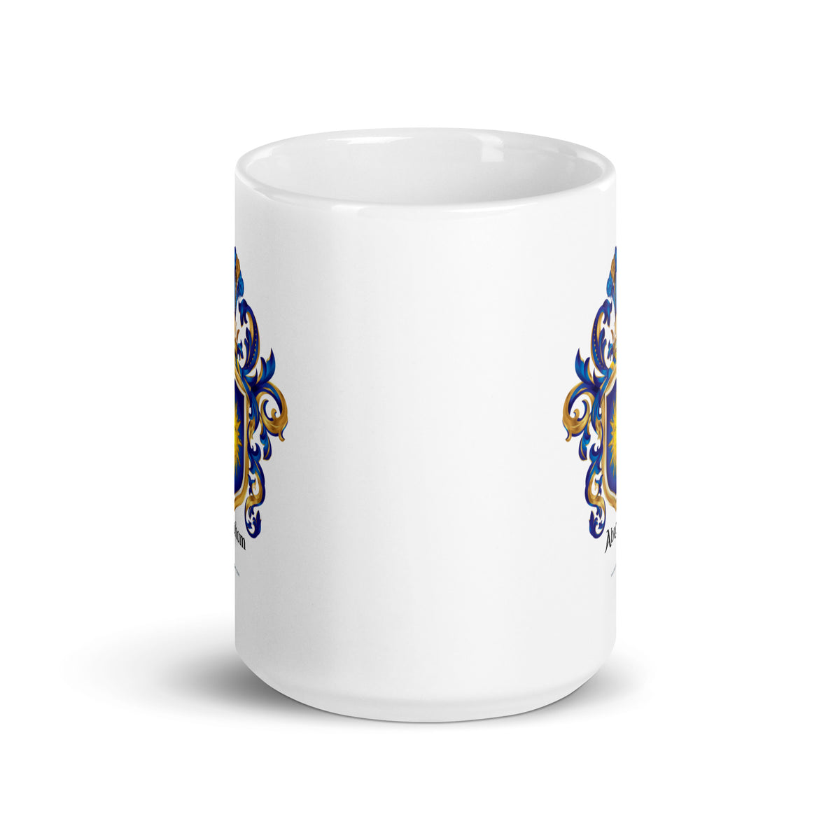 Abraham Family Crest mug side view -Family Crests Store