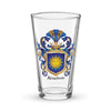 Abraham Family Crest beer glass