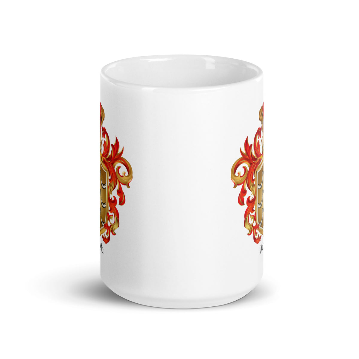 Acosta Family Crest mug on white bkg