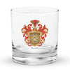 Acosta Family Crest Rocks Glass
