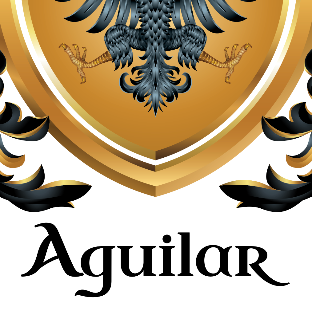 Aguilar Family Crest framed artprint