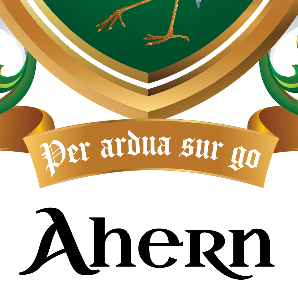Ahern Family Crest framed artprint