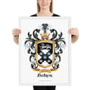 Baker Family Crest framed artprint