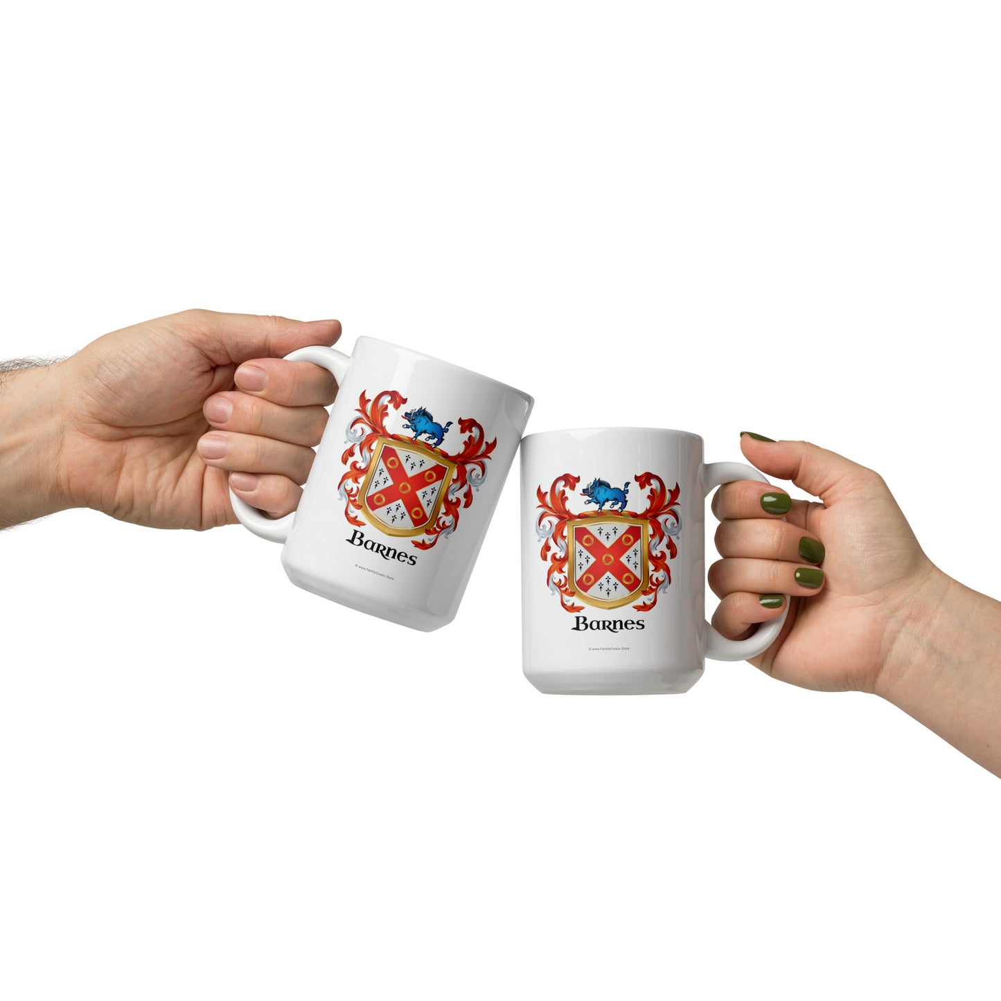 Barnes Family Crest mug-Family Crests Store