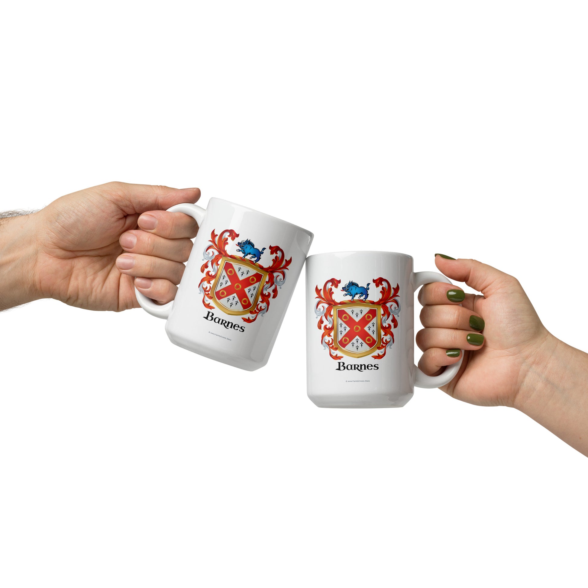 Barnes Family Crest mug-Family Crests Store