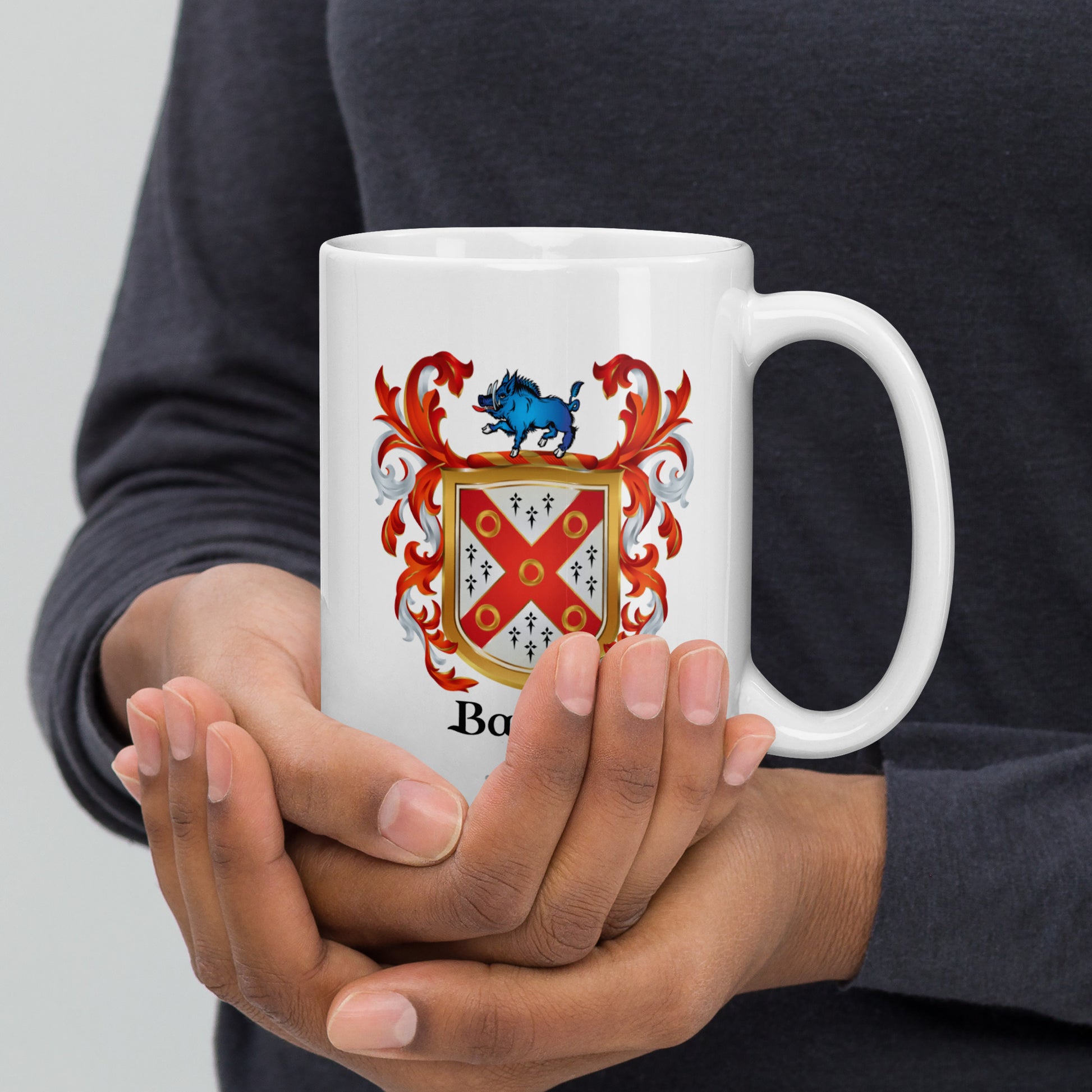Barnes Family Crest mug-Family Crests Store