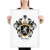 Becker Family Crest framed artprint