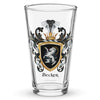Becker Family Crest beer glass
