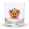 Beckett Family Crest Rocks Glass