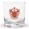 Bennett Family Crest Rocks Glass