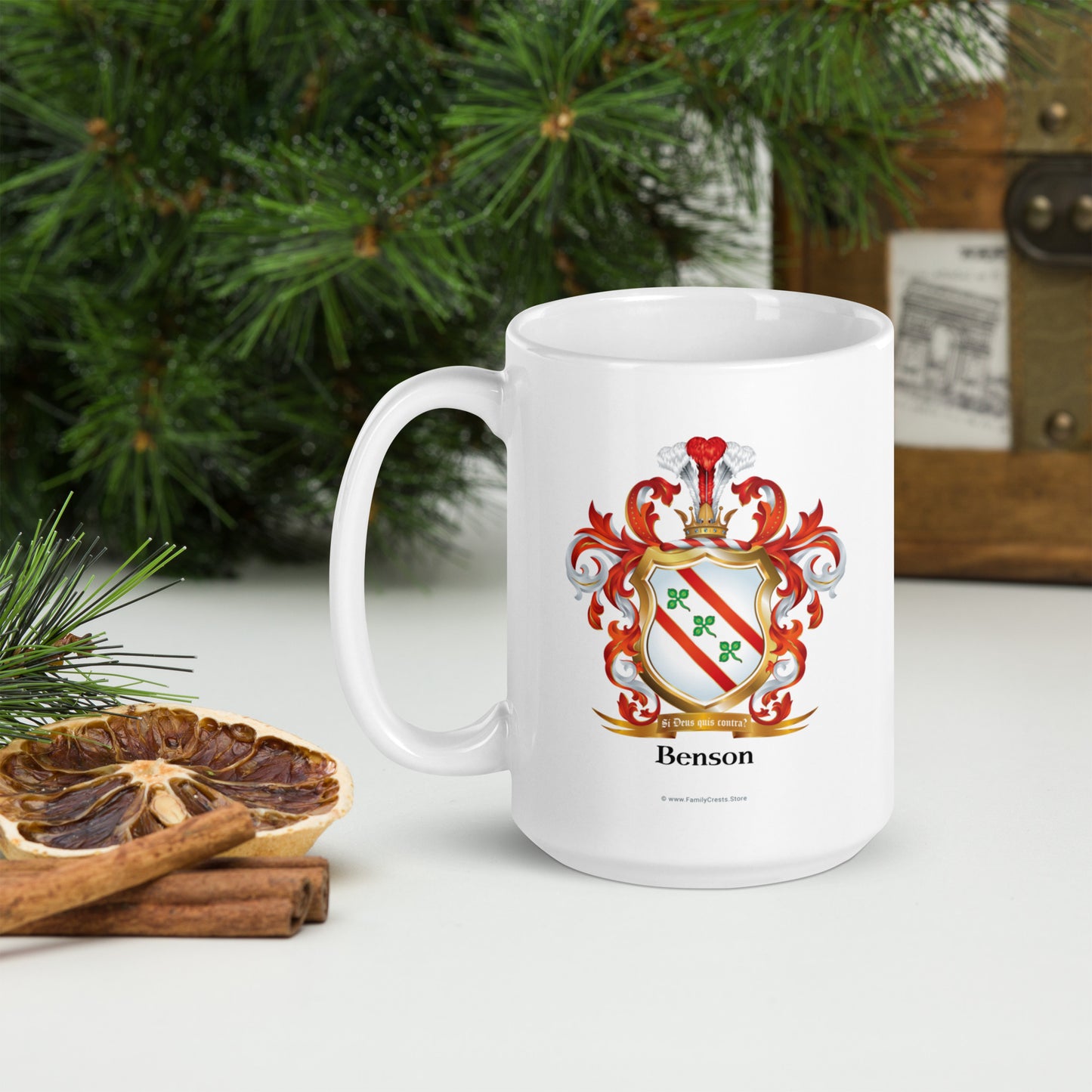 Benson Family Crest mug-Family Crests Store