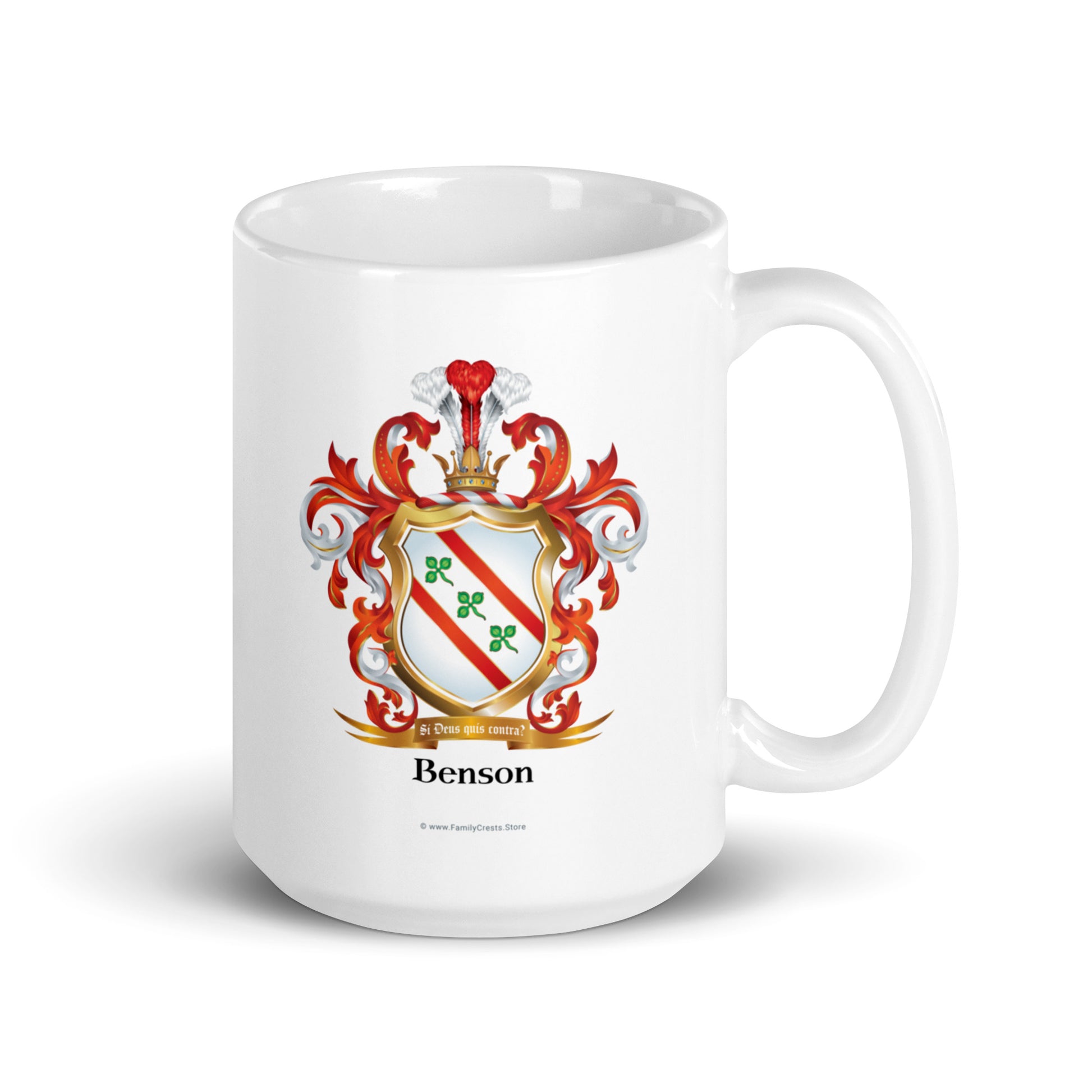 Benson Family Crest mug-Family Crests Store