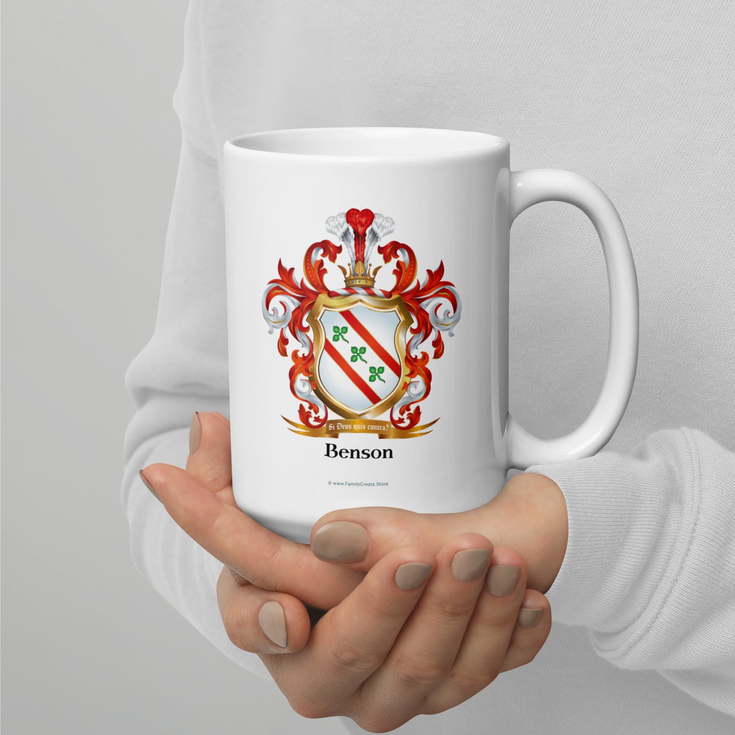 Benson Family Crest mug-Family Crests Store