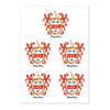Bradley Family Crest Sticker Sheet