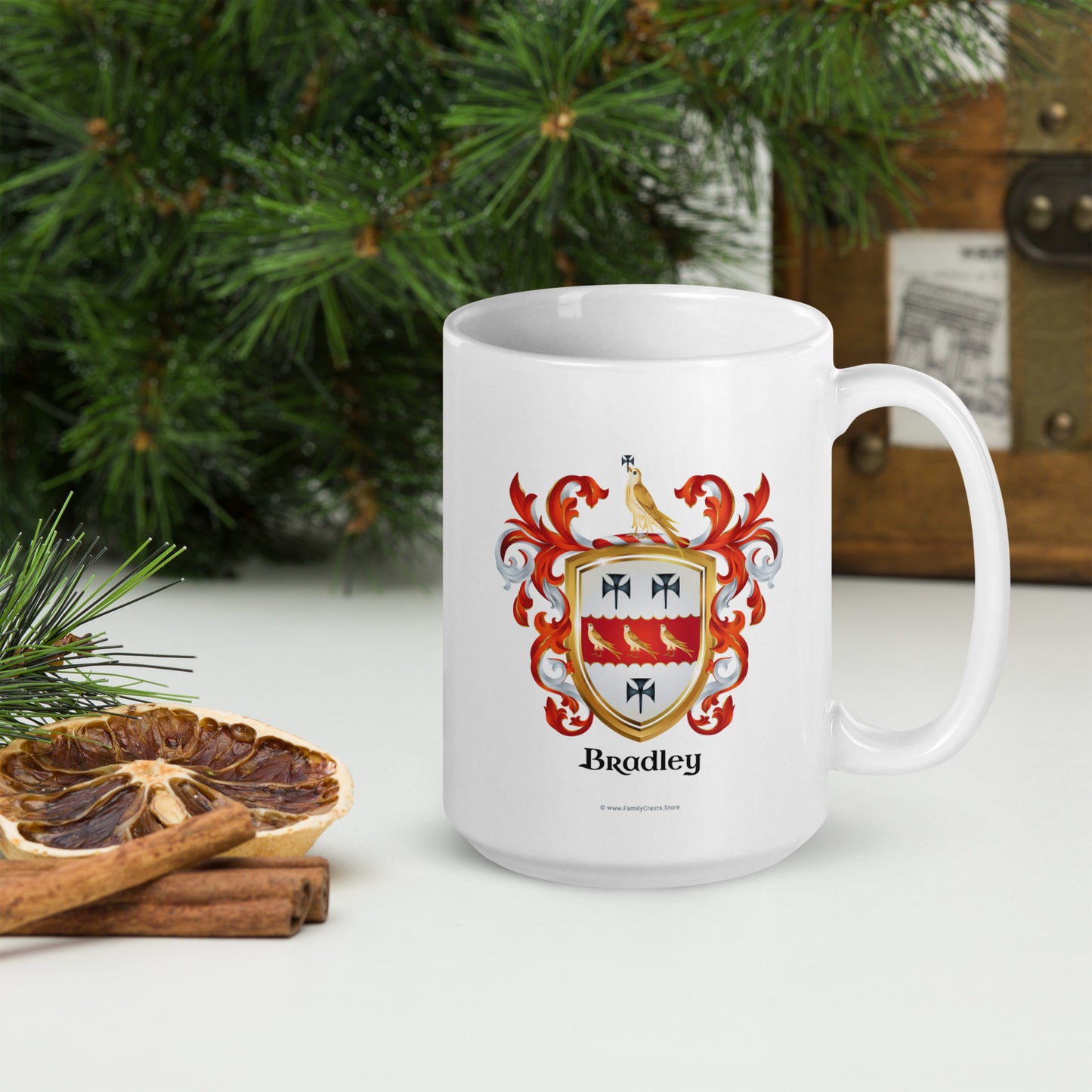 Bradley Family Crest mug