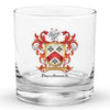 Breathnach Family Crest Rocks Glass