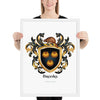 Brooks Family Crest framed artprint
