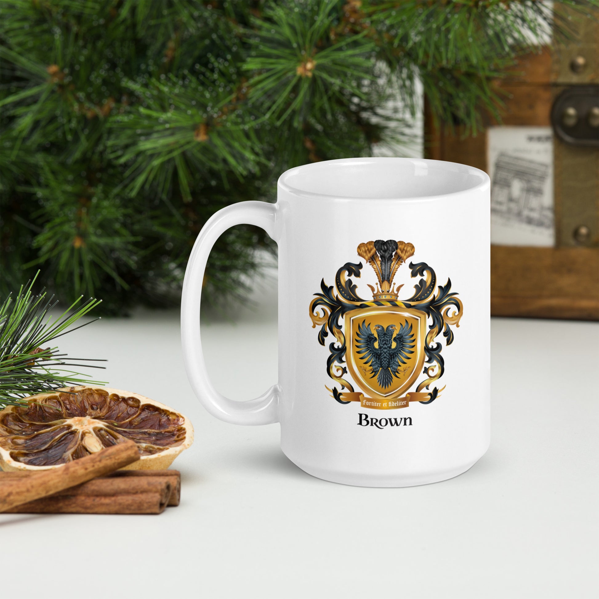 Brown Family Crest mug-Family Crests Store