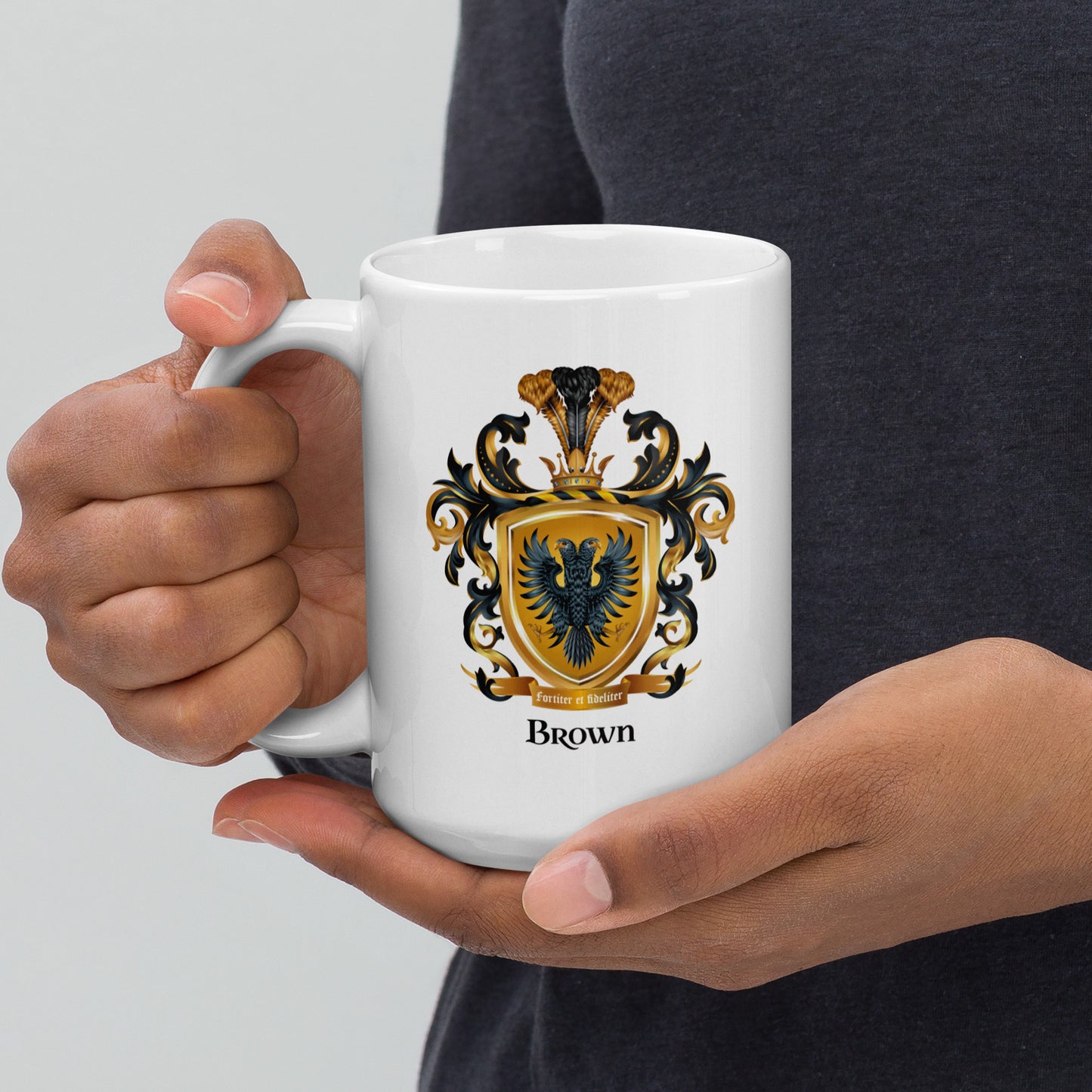 Brown Family Crest mug-Family Crests Store