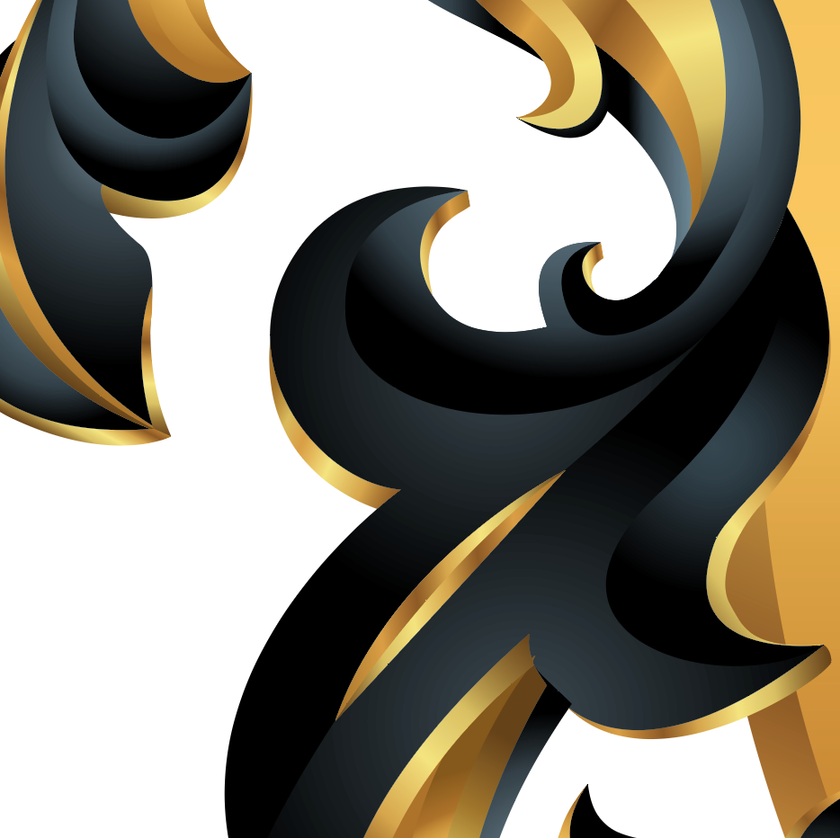 A detailed closeup from the Buchanan Family Crest showing flowing mantling on a white background.