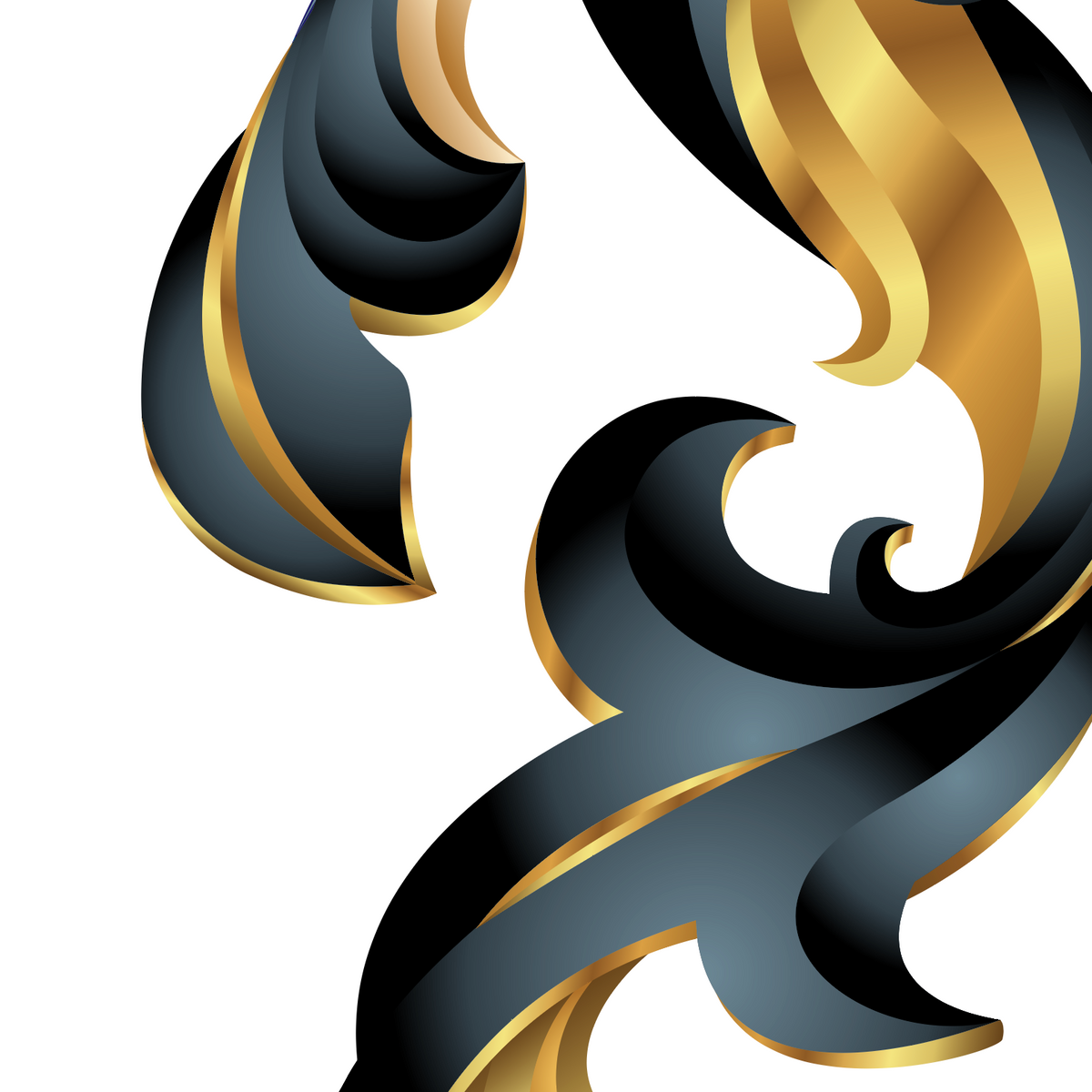 A closeup of the Campbell family crest with gold and black mantling on a solid white background.