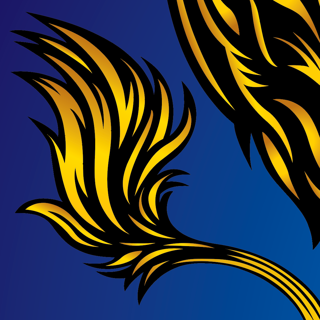 A close up of the Carter Family Crest of a lion tail