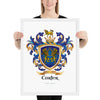 Carter Family Crest framed artprint