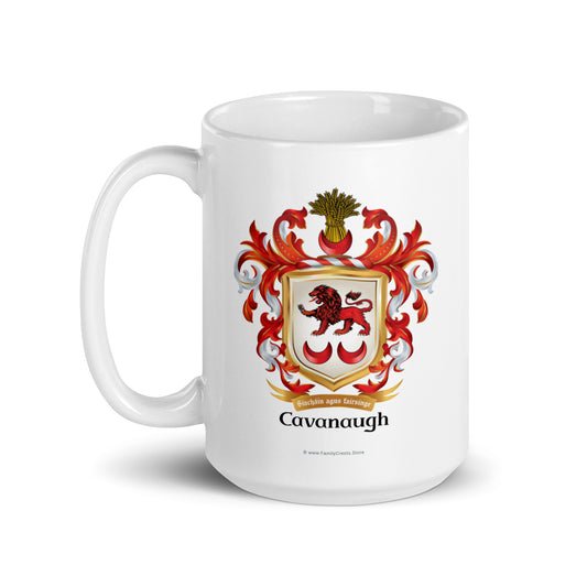 Cavanaugh Family Crest mug-Family Crests Store