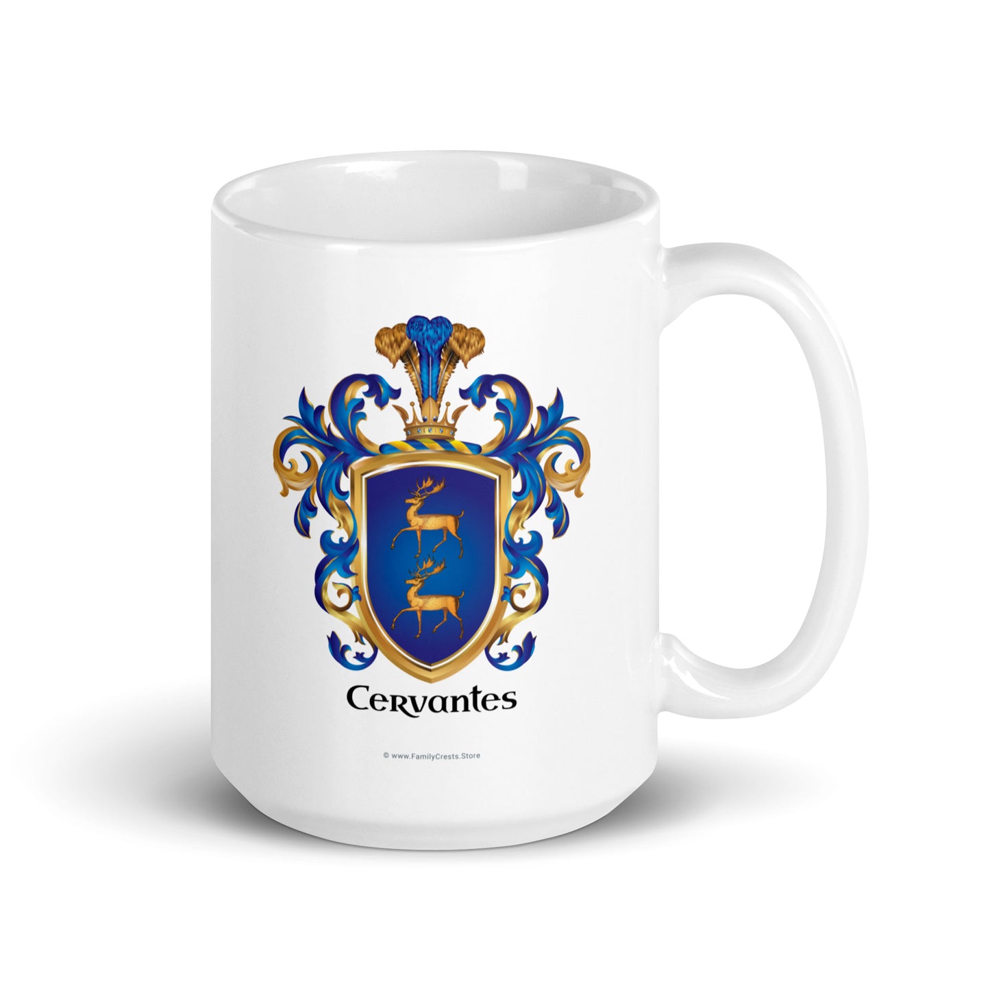 Cervantes Family Crest mug-Family Crests Store