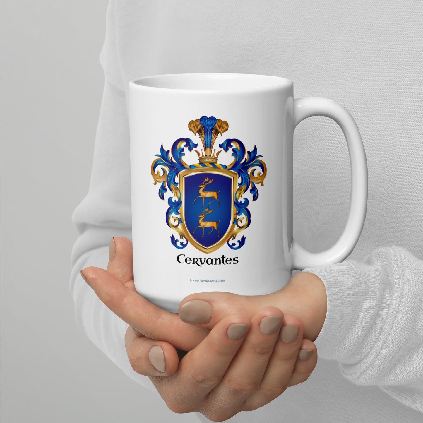 Cervantes Family Crest mug-Family Crests Store
