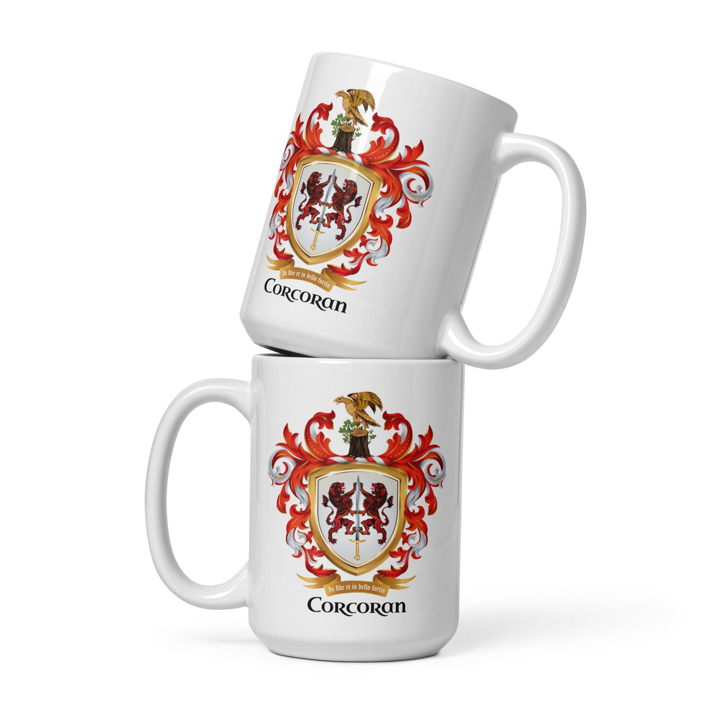 Corcoran Family Crest mug-Family Crests Store