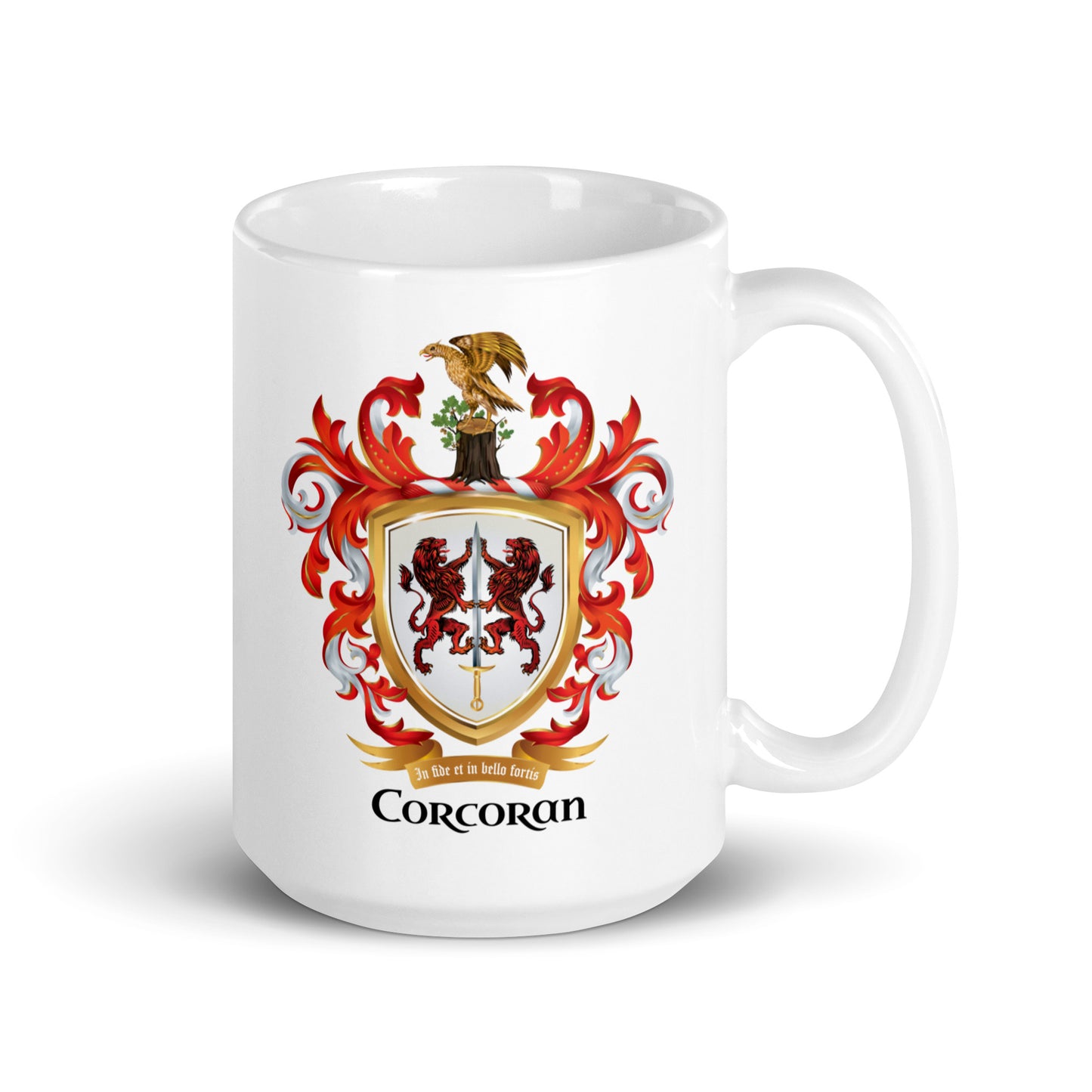 Corcoran Family Crest mug-Family Crests Store