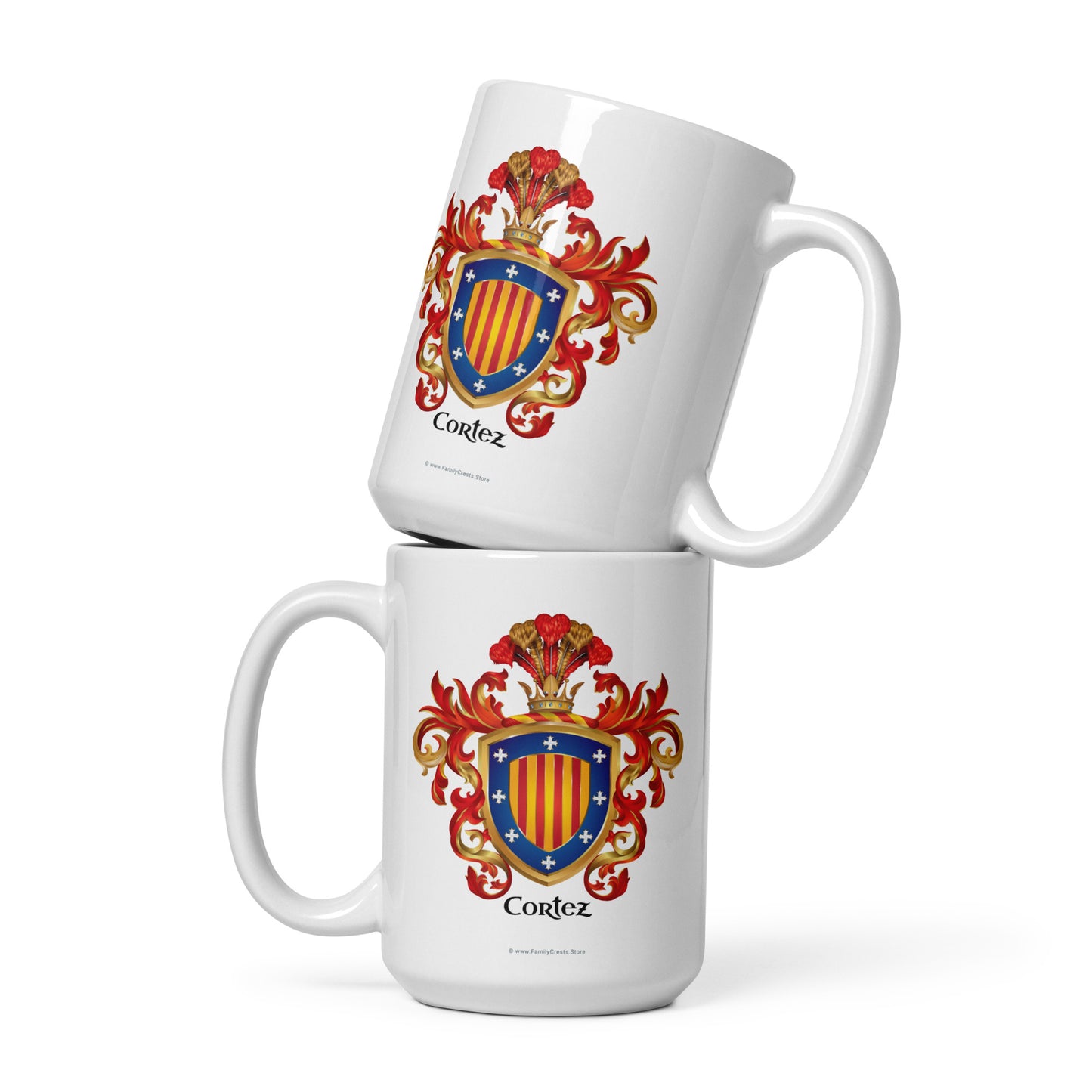 Cortez Family Crest mug-Family Crests Store