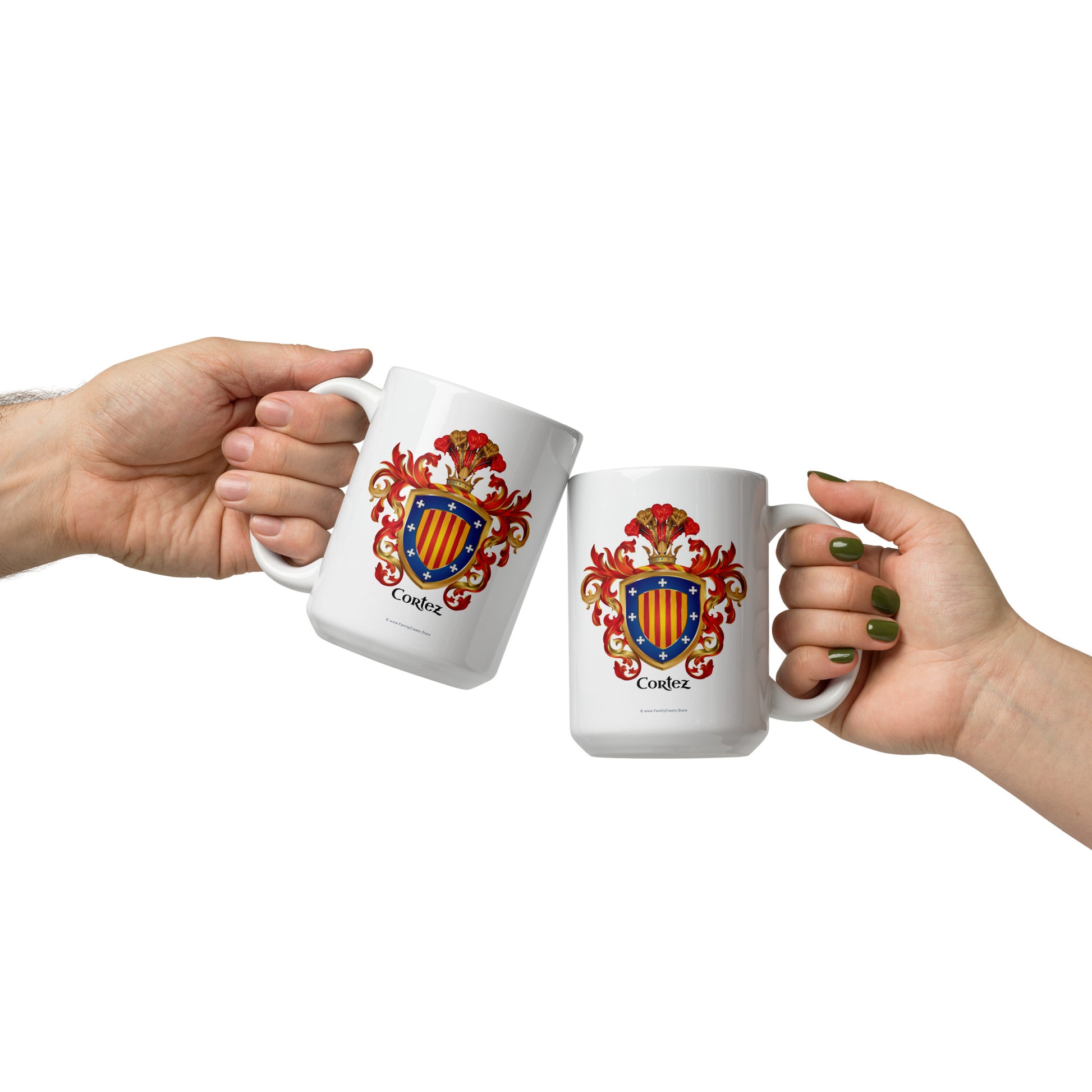 Cortez Family Crest mug-Family Crests Store