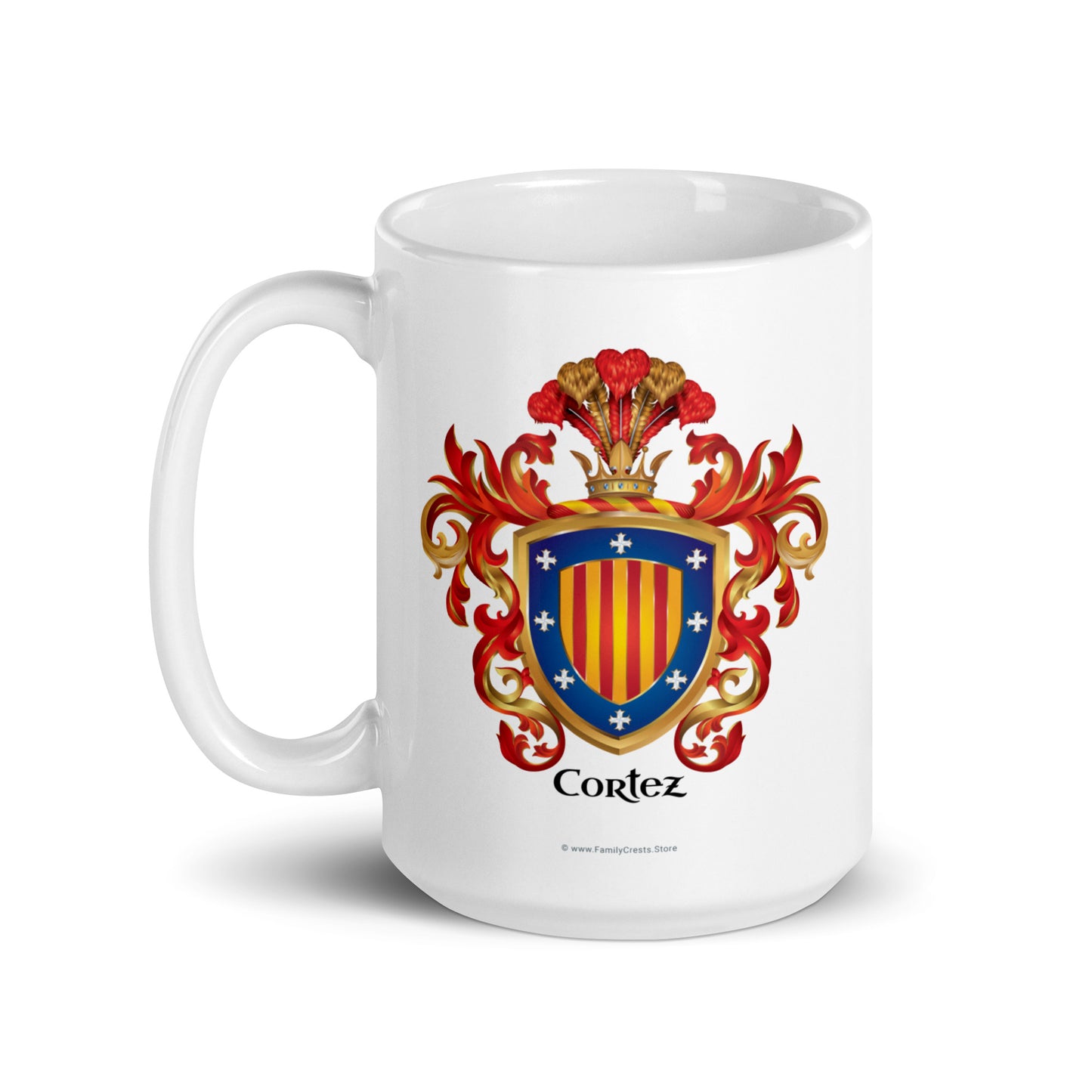 Cortez Family Crest mug-Family Crests Store