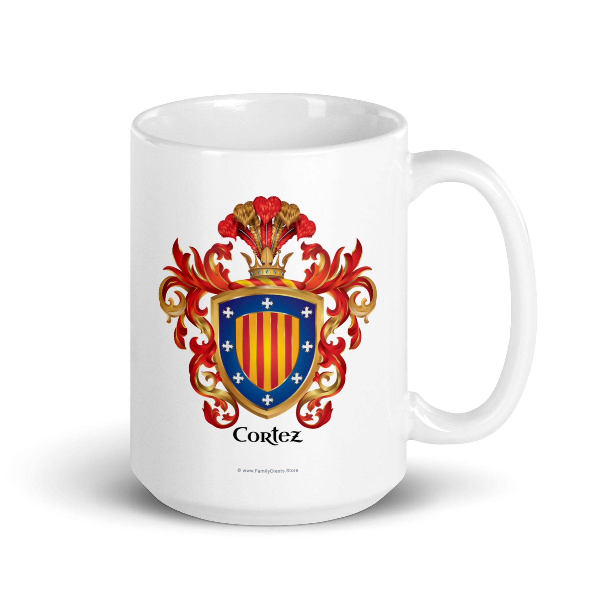 Cortez Family Crest mug-Family Crests Store