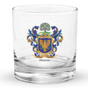 Dunne Family Crest Rocks Glass