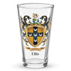 Ellis Family Crest beer glass