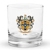 Ellis Family Crest Rocks Glass